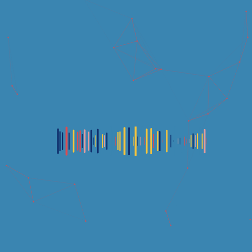 Constellation of particles in Space Sound #18