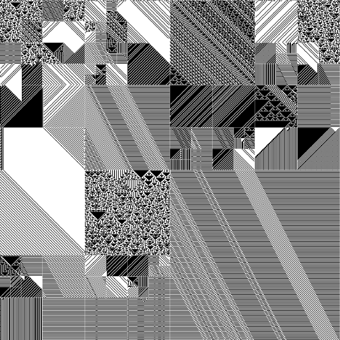 RULES (for Elementary Cellular Automata) #189