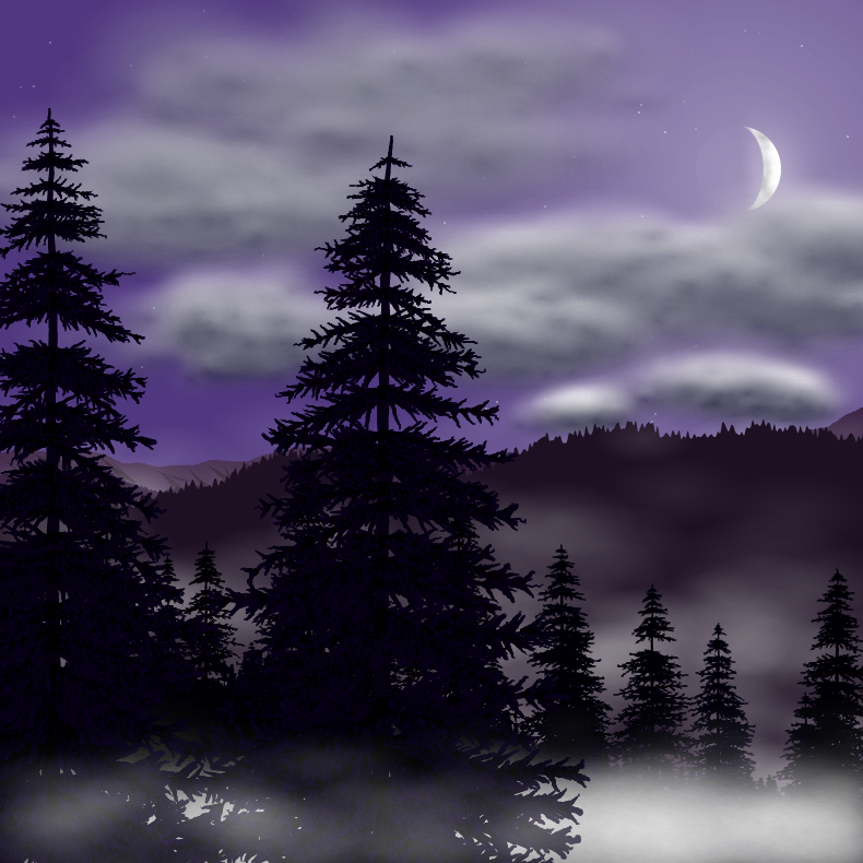 Moonlit Mountains #43