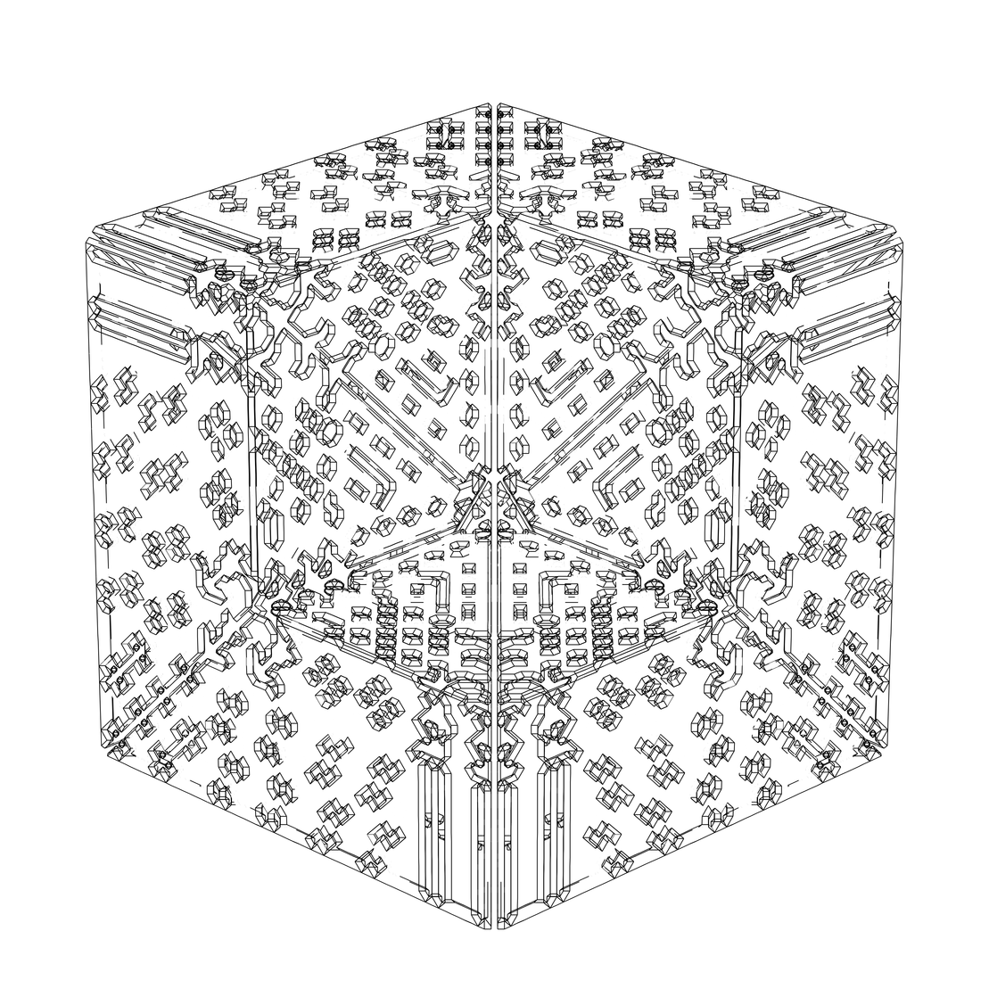 LL21 Alien Art Cube #604