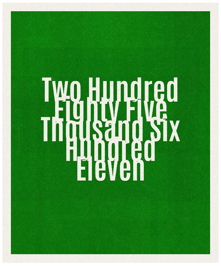 Count #285611