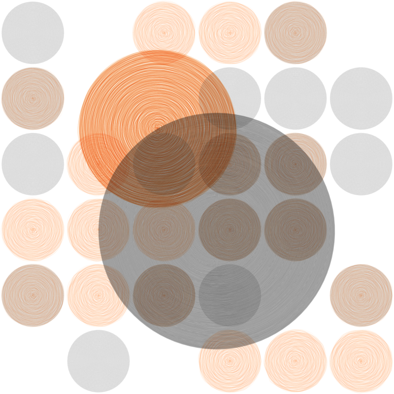 Brushed Circles #34