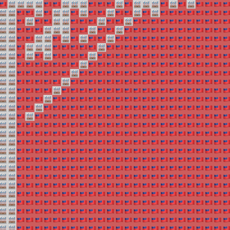 Elementary Cellular Emoji Automata #575