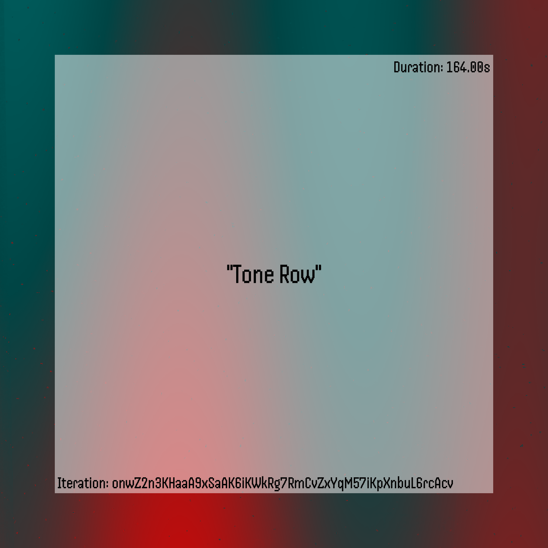 Tone Row #25