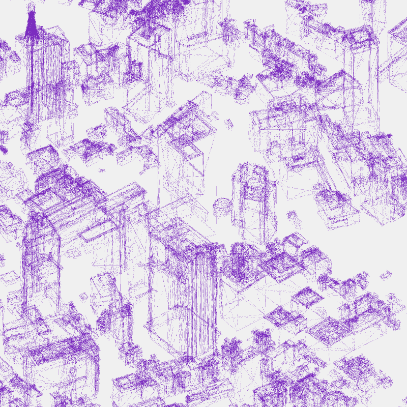 Algorithmic Drawing: Minato City Tokyo #81