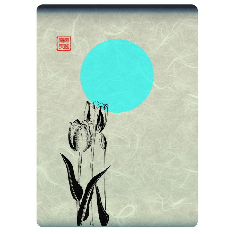 Zen flower card  #29