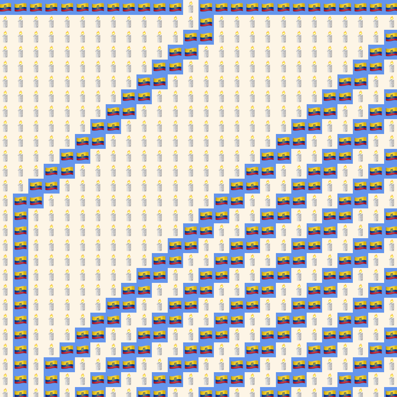 Elementary Cellular Emoji Automata #636