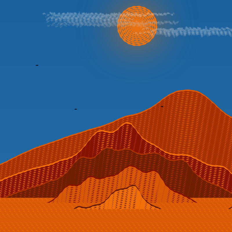 Painted Mountain Sunset #69