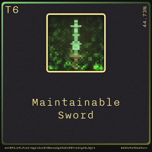 Gear for your quests - Sword #6