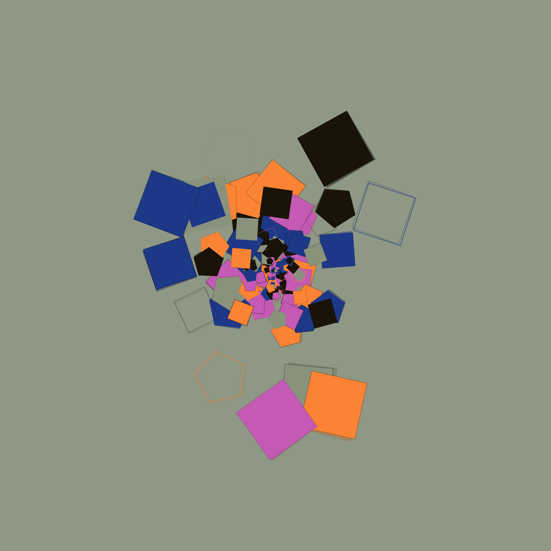 Chaotic Colored Shapes #10