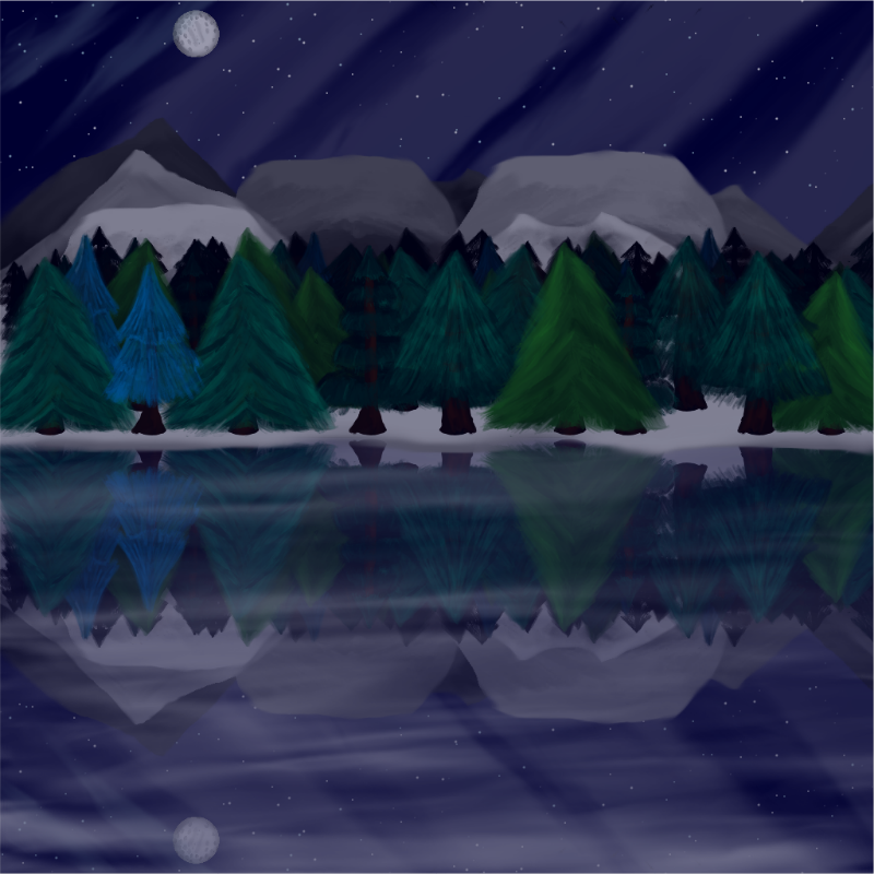 Moony Winter Lake #29