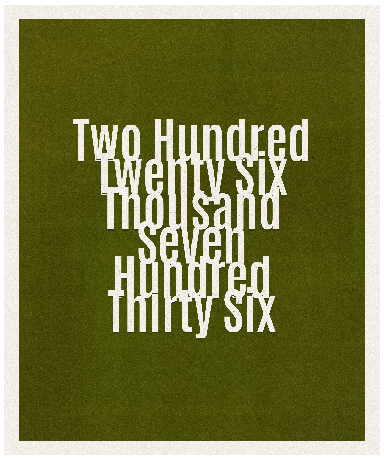 Count #226736