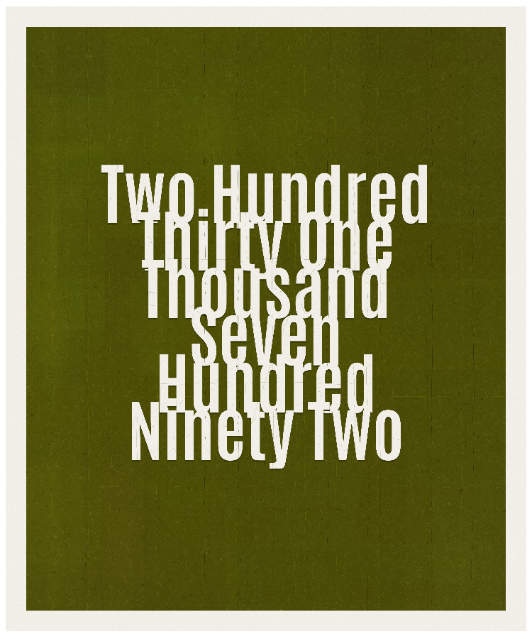 Count #231792