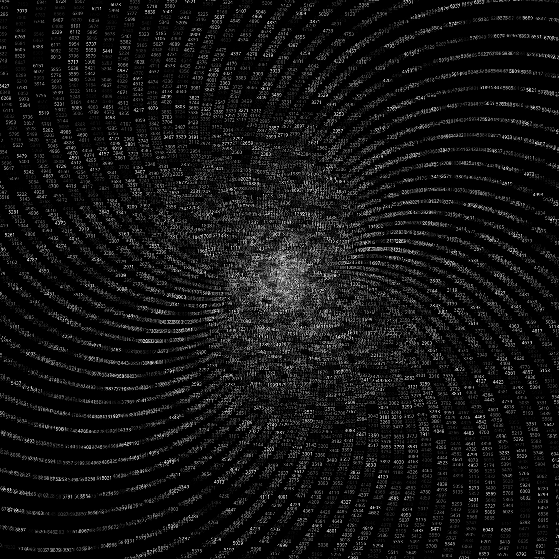 Polar Plot of Numbers #332