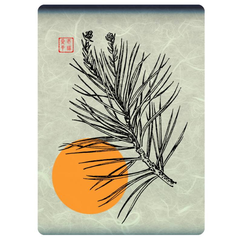 Zen flower card  #22