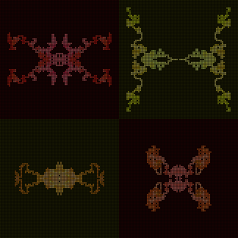 Dither Creatures 2x2 #33