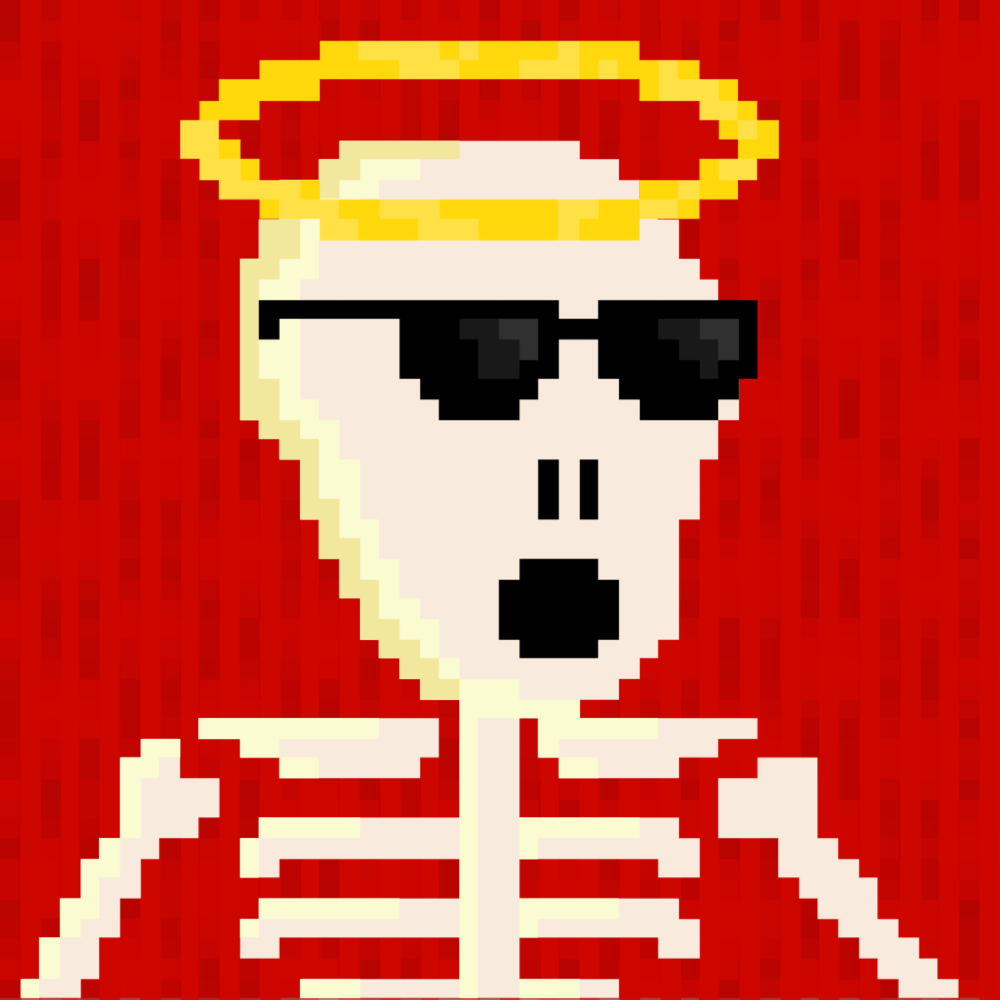 PIXEL SKULLETTI 1 #196