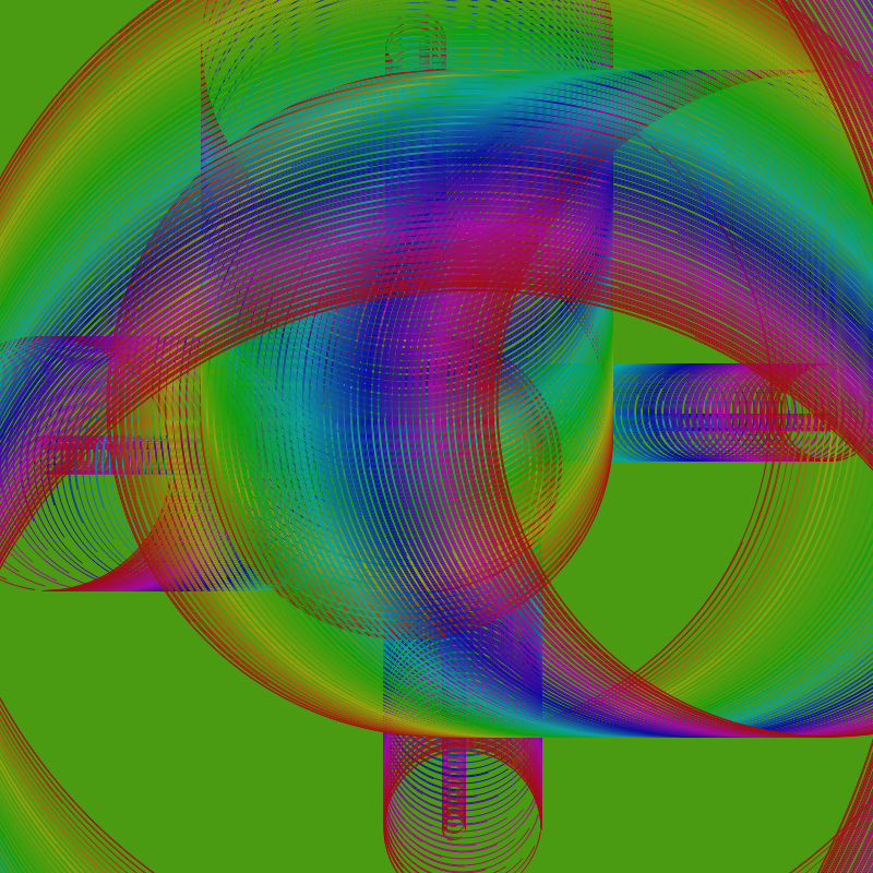 Fibonacci Rainbow Spirals var12 #1