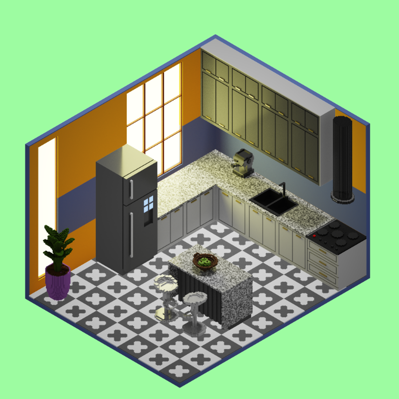 Isometric kitchen #46