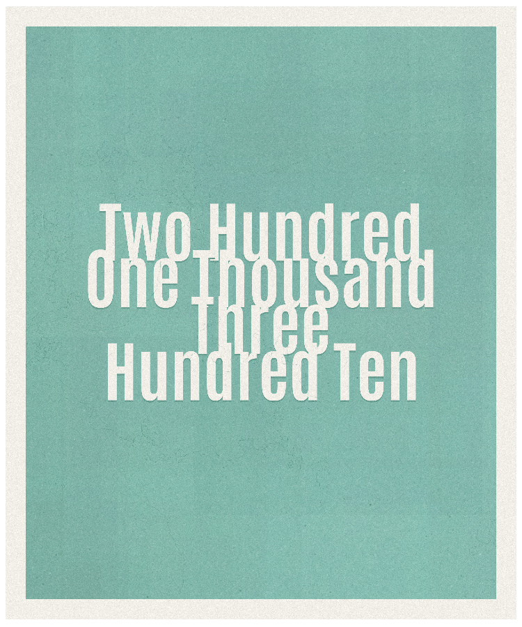Count #201310