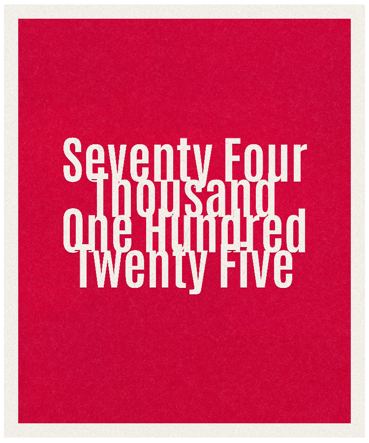 Count #74125