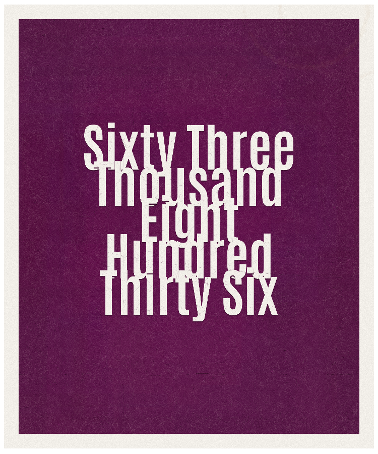 Count #63836