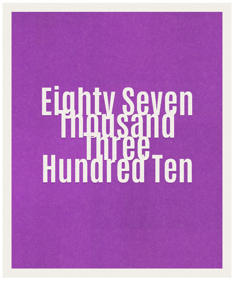 Count #87310