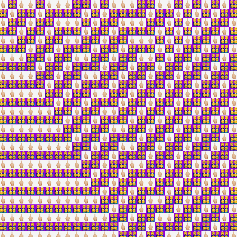 Elementary Cellular Emoji Automata #96