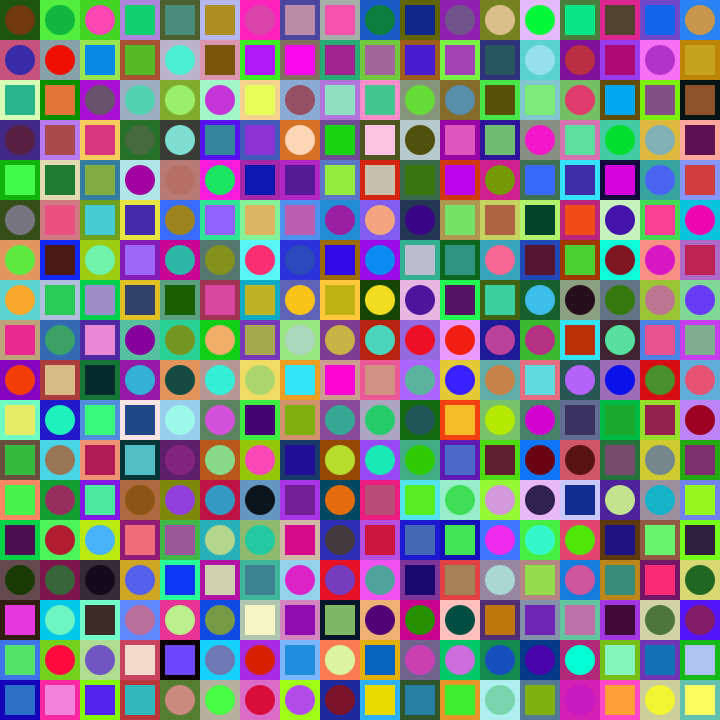 Square Dot Composition #68