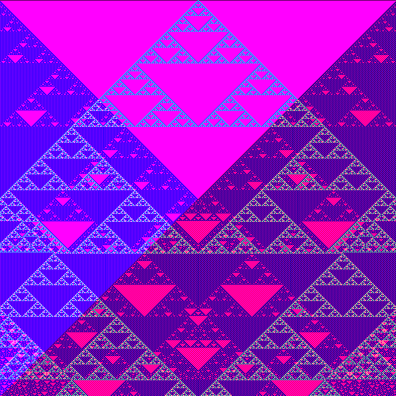 RGB Elementary Cellular Automaton #497