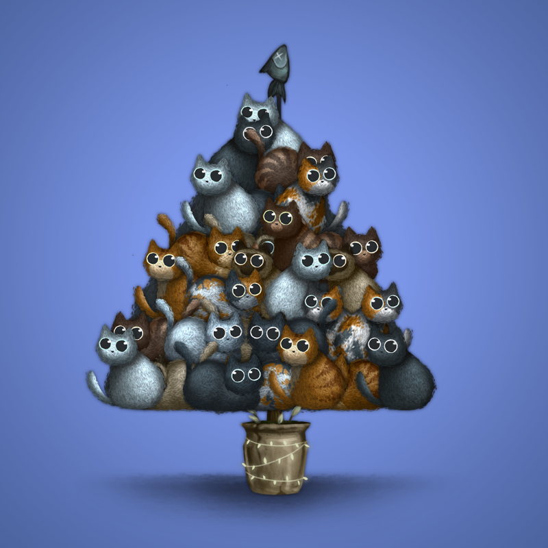 Fluffy Christmas Tree #15