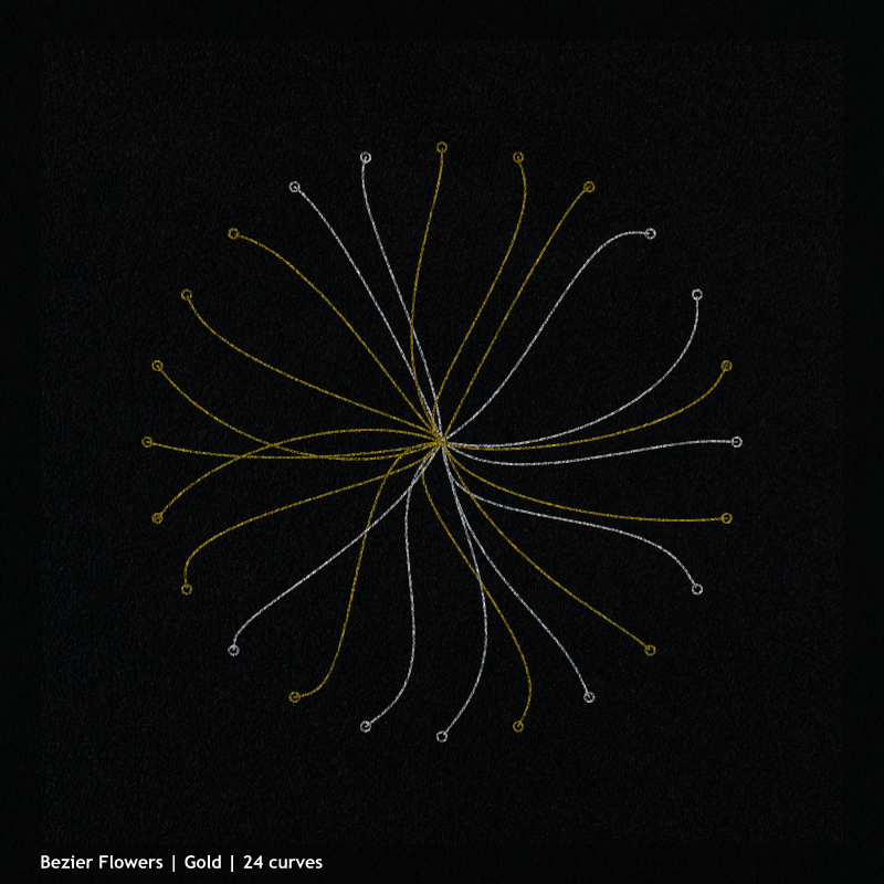 Bezier Flowers #4