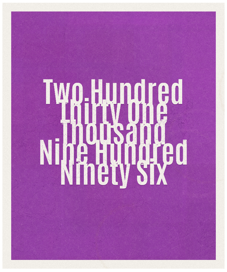 Count #231996