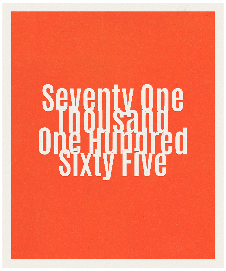 Count #71165