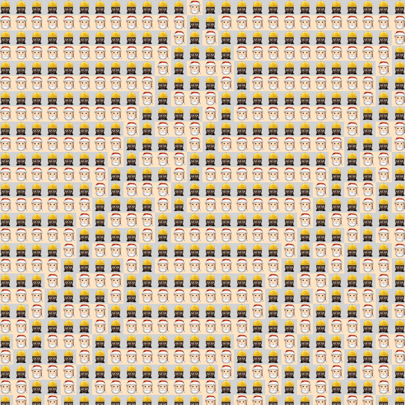 Elementary Cellular Emoji Automata #604