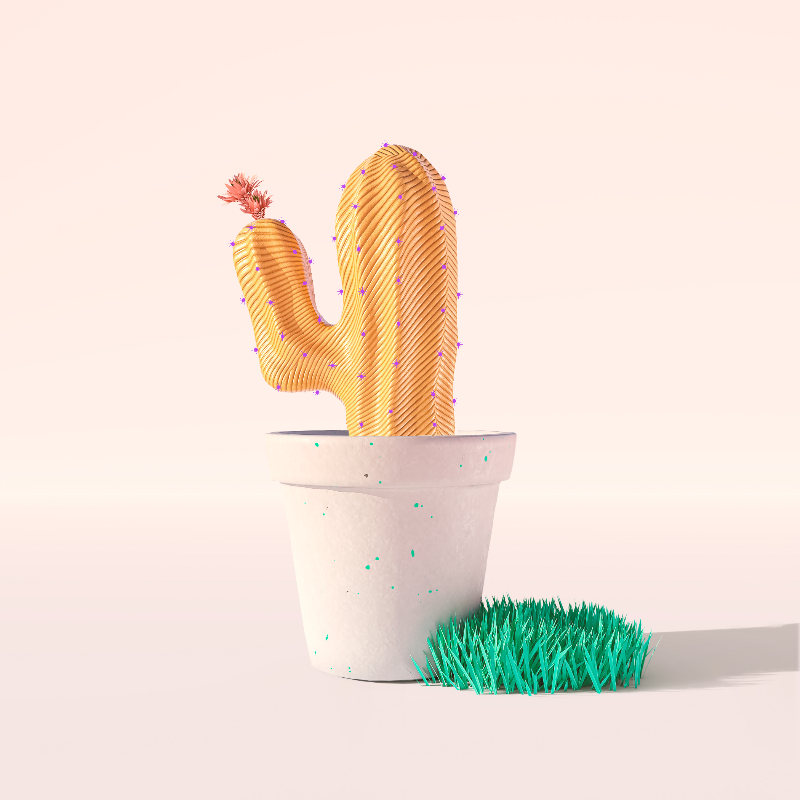 3D Crypto Cacti #42