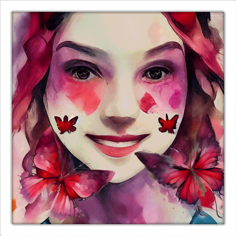 Alice and Magenta Butterflies #6