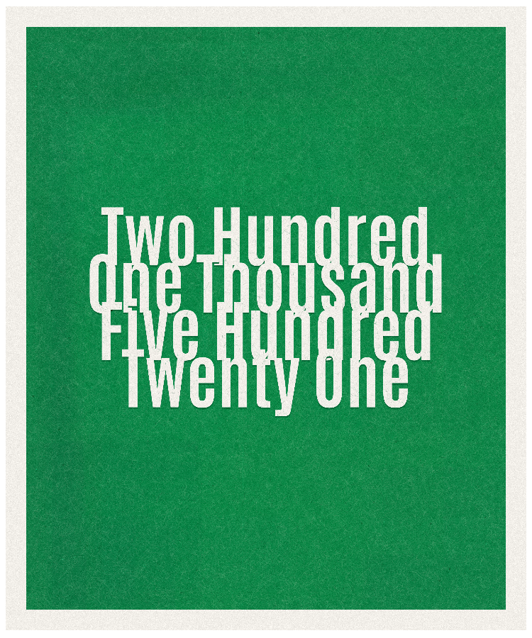 Count #201521