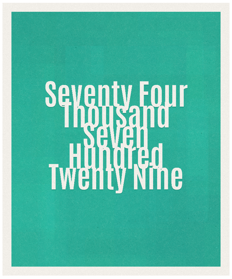 Count #74729