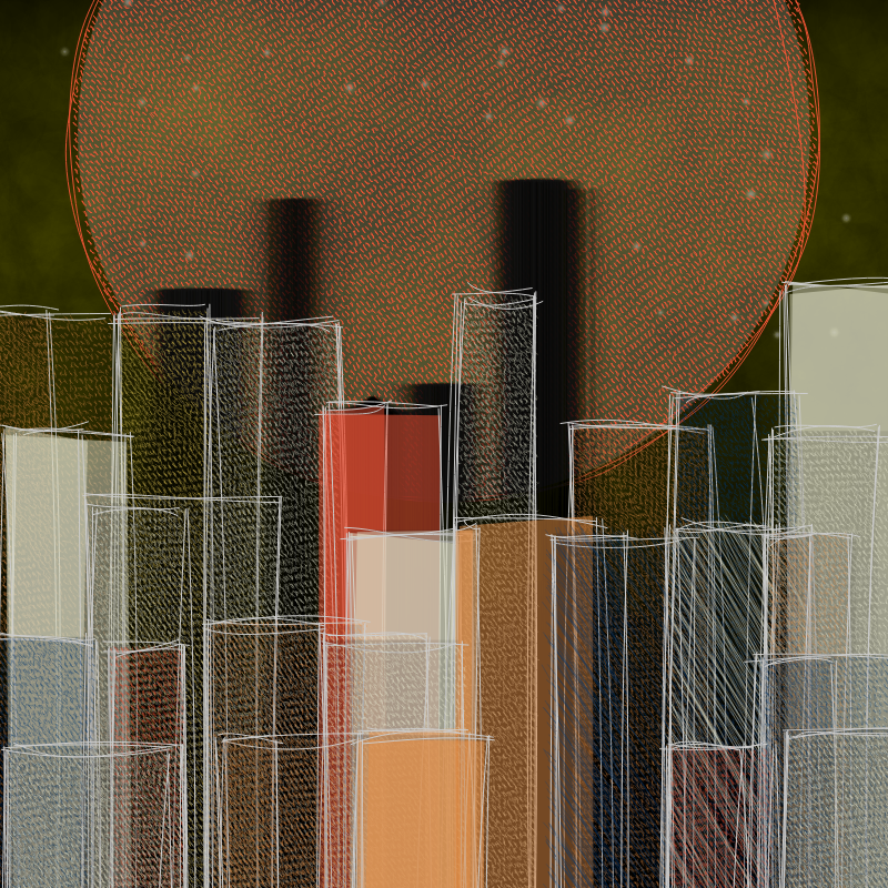 hastily-drawn cityscape sketch #81