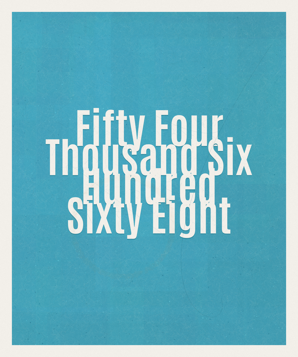 Count #54668
