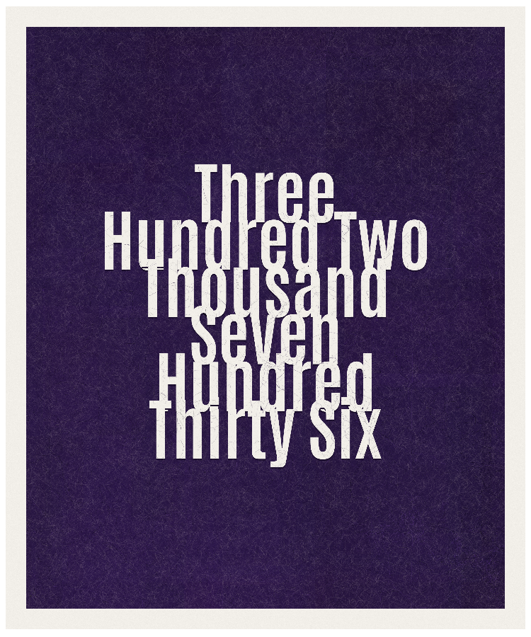 Count #302736