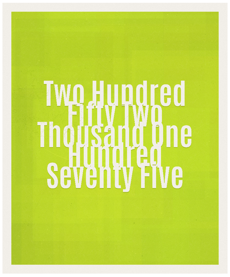 Count #252175