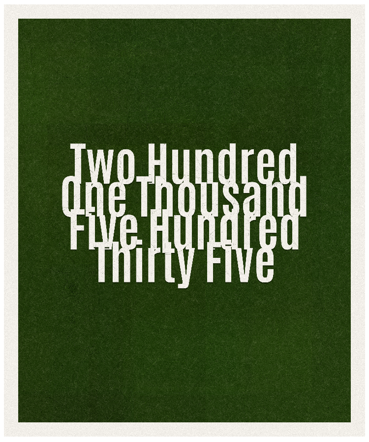Count #201535