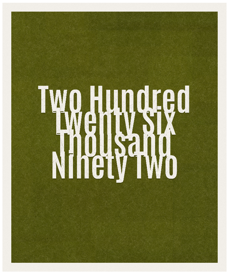 Count #226092
