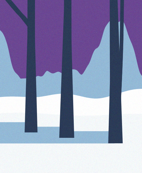 Minimal Snow Landscape #26