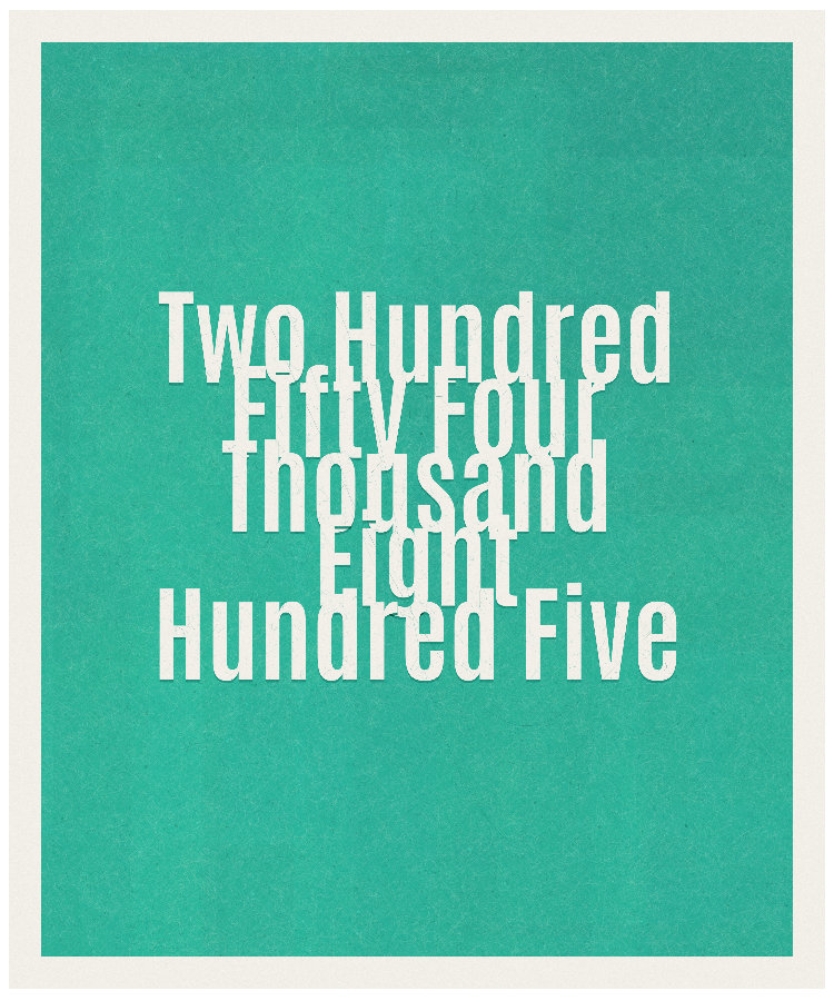 Count #254805