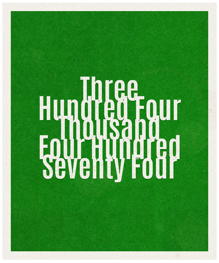 Count #304474