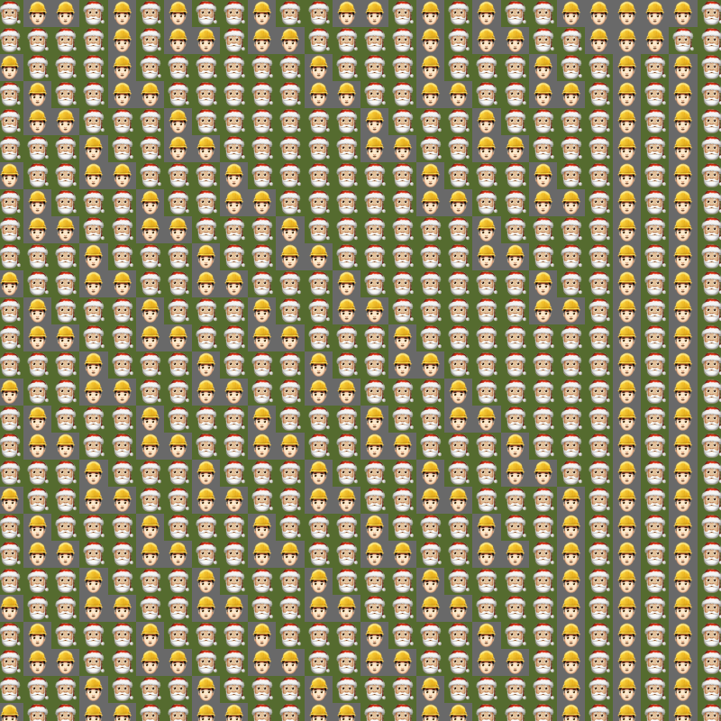 Elementary Cellular Emoji Automata #624