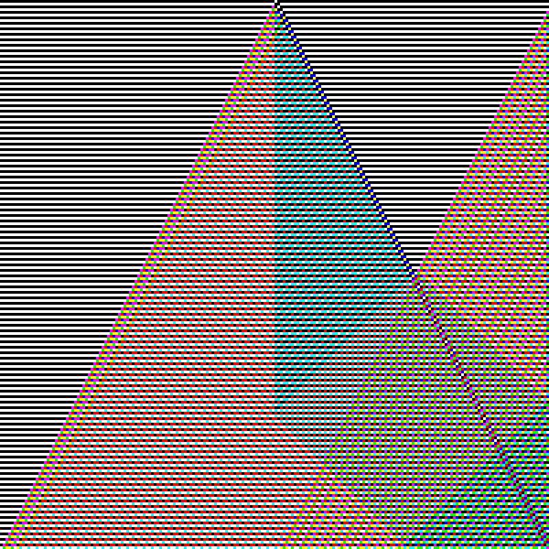 RGB Elementary Cellular Automaton #340